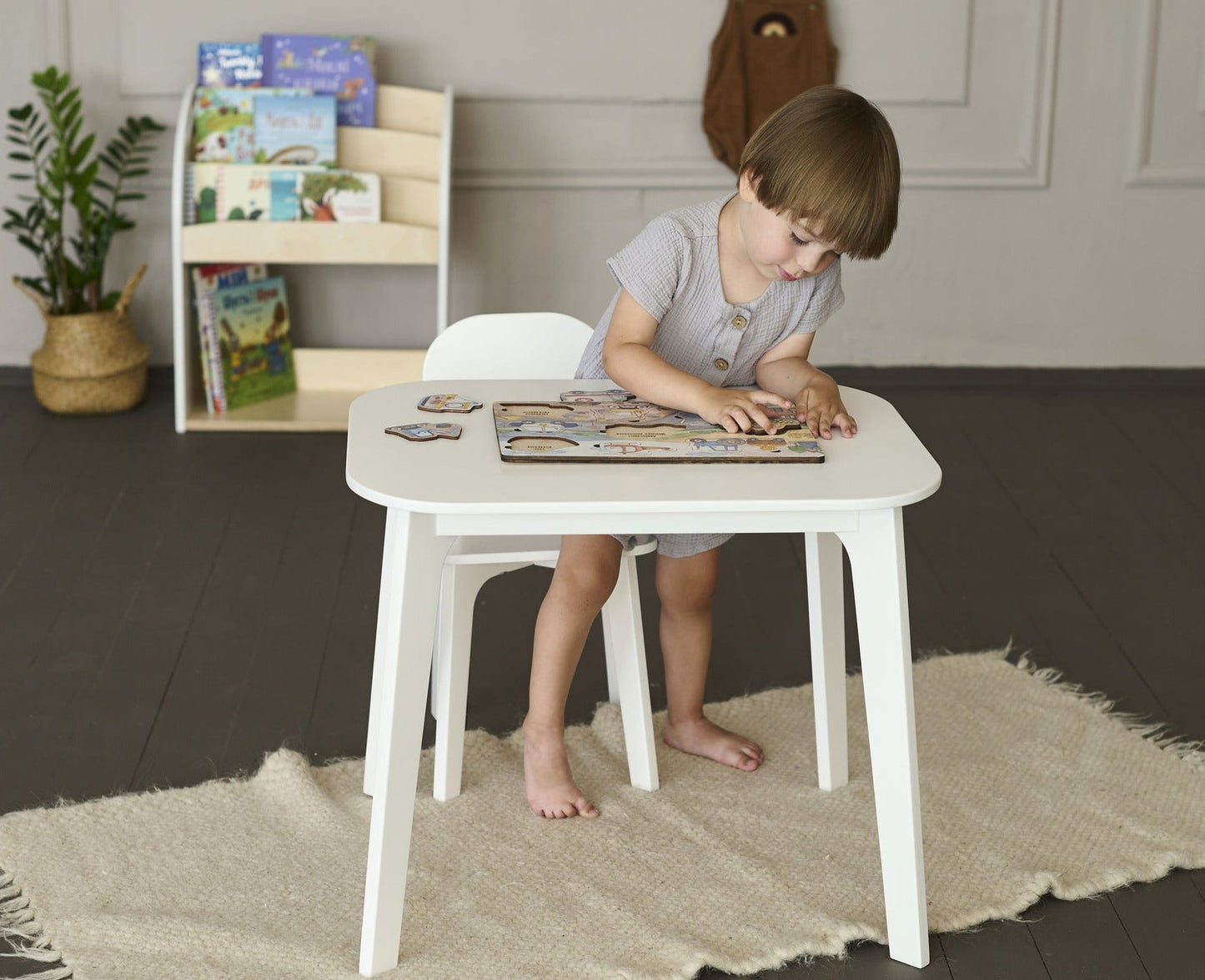 Ensemble table et chaise pour enfant - 7 couleurs