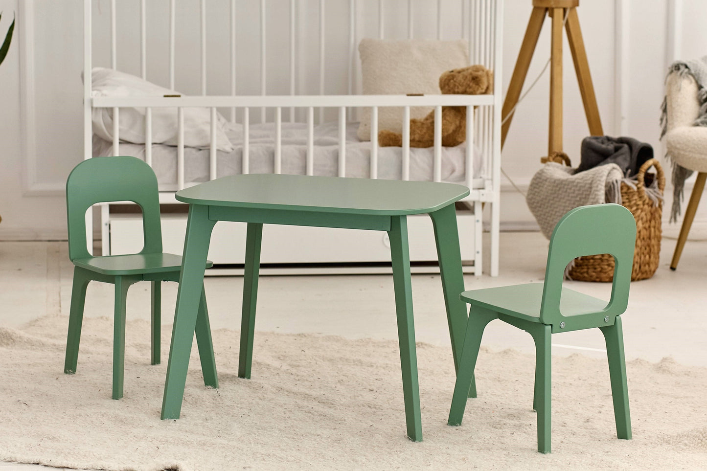 Ensemble table et chaises pour enfants - 7 couleurs