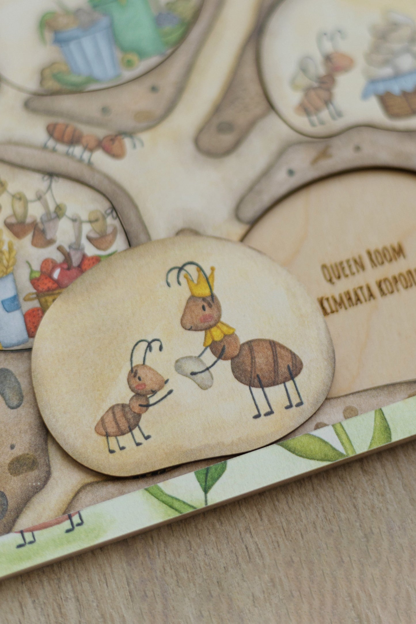 Puzzle en bois « Où vivent les fourmis »