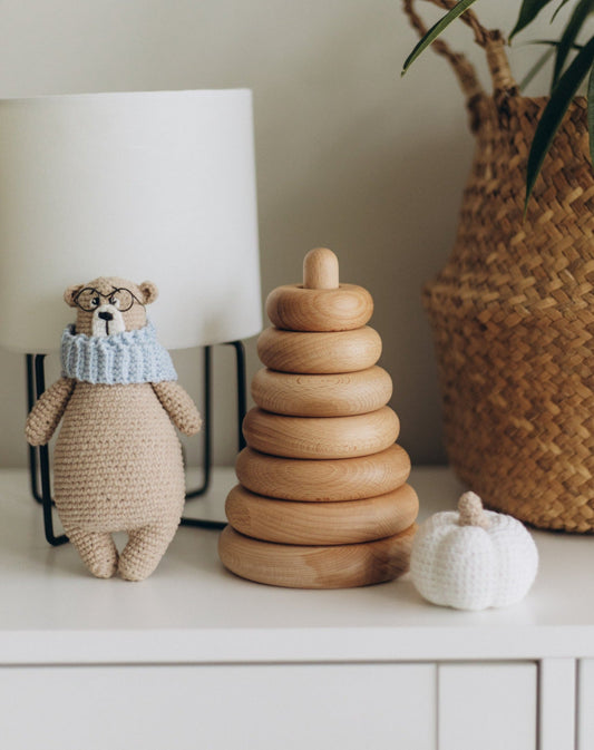 Jeu d'empilage en bois - Naturel