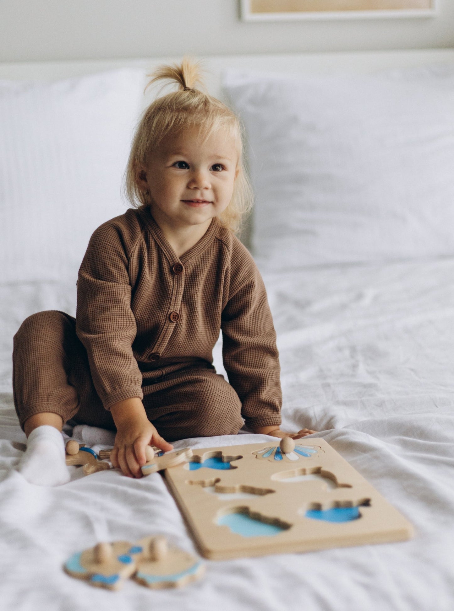 Puzzle en bois Montessori - Créatures marines