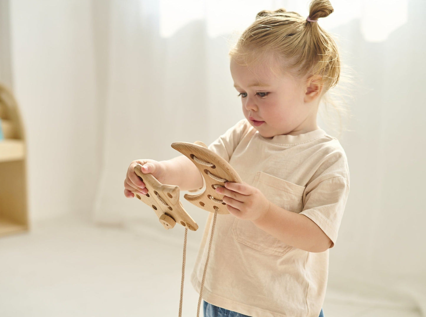 Jeux de laçage en bois