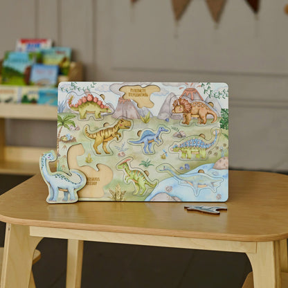 Ensemble de puzzles : Transports, Dinosaures et Système solaire 