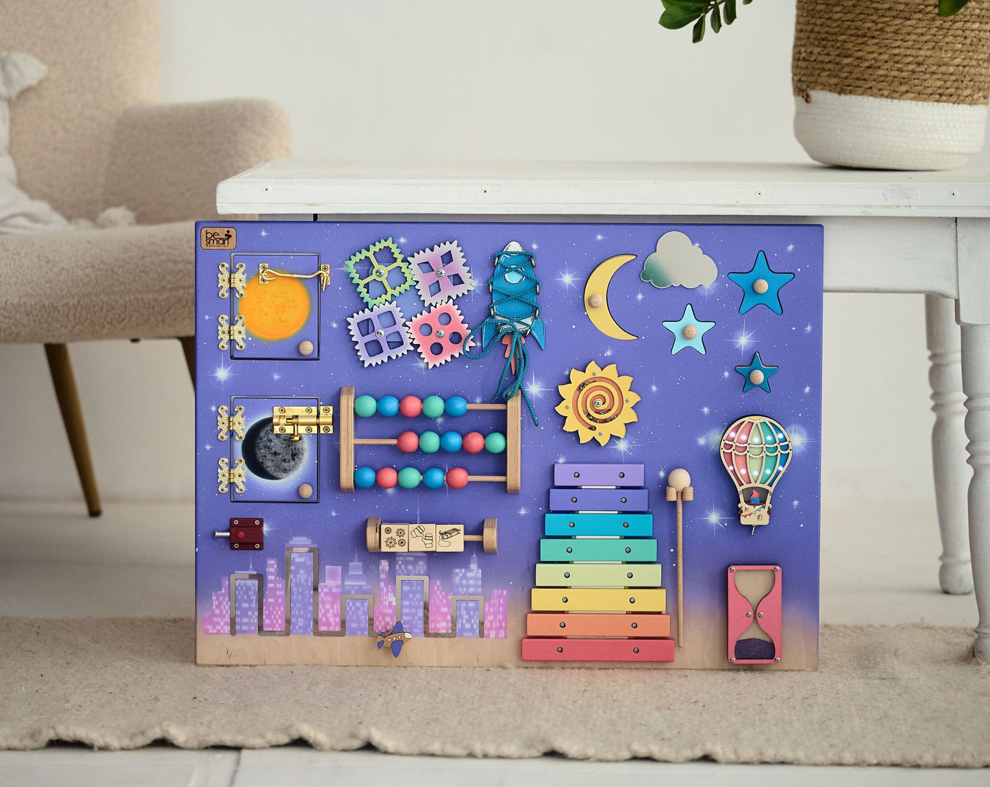 Tableau d'activités pour tout-petits - Night City