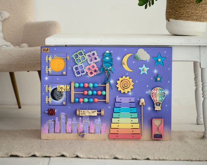 Tableau d'activités pour tout-petits - Night City