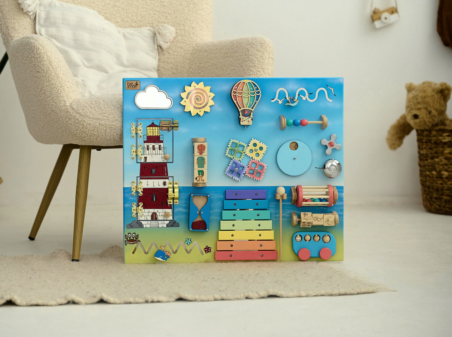 Tableau d'activités pour tout-petits - Phare