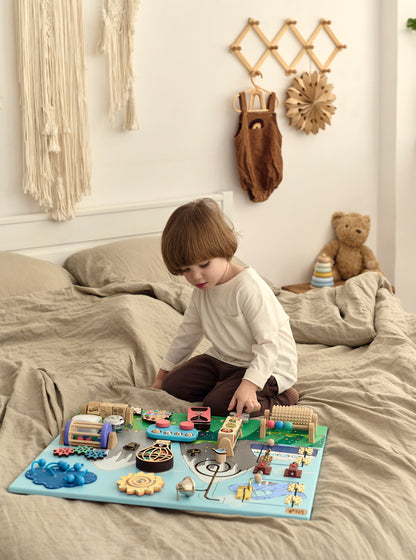 Tableau d'activités pour tout-petits - À la campagne