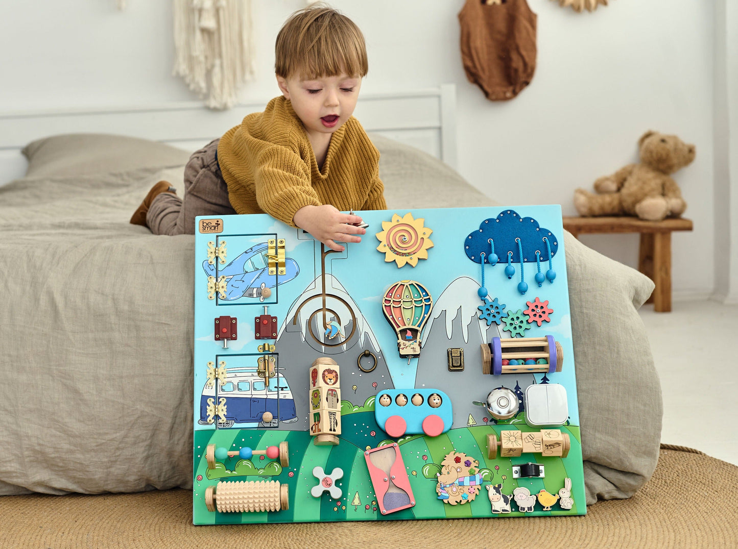 Tableau d'activités pour tout-petits - À la campagne