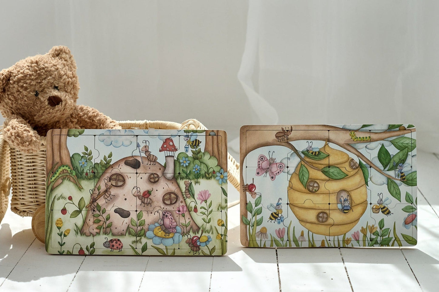 Puzzle en bois « Où vivent les fourmis »