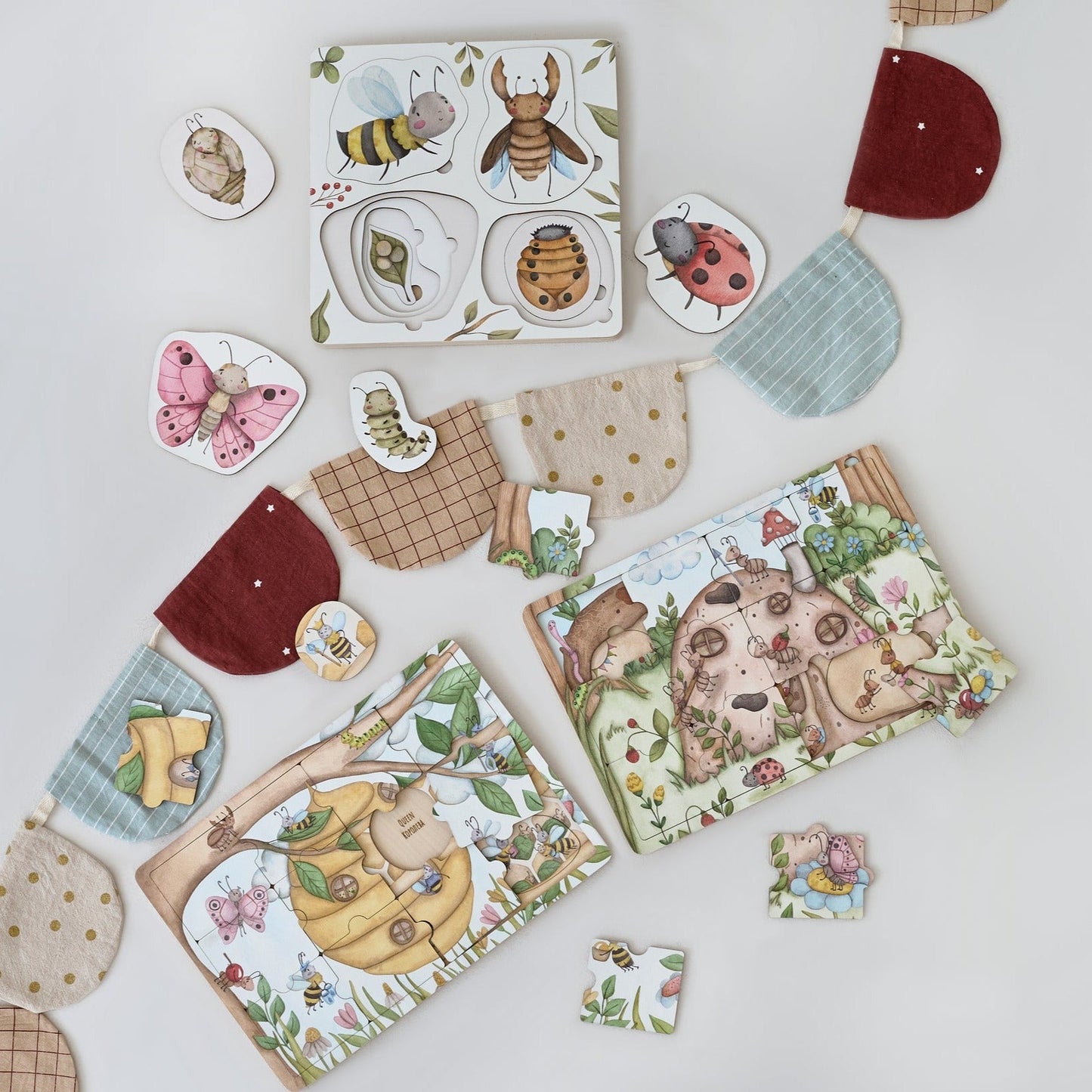 Puzzle en bois « Où vivent les abeilles à miel »