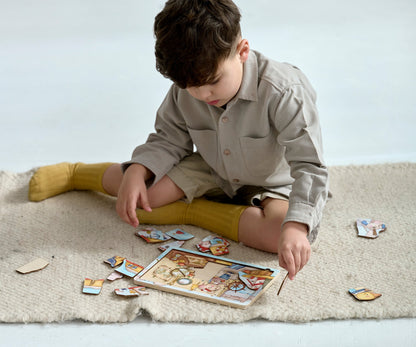 Puzzle en bois sur le thème de la mer