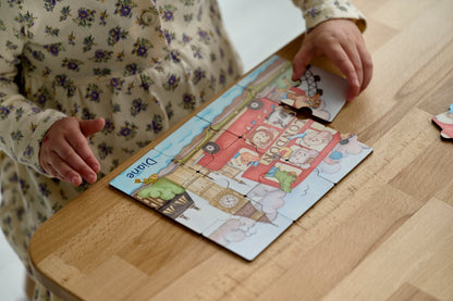 Puzzle en bois pour enfants avec des souris