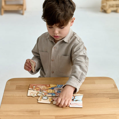 Puzzle en bois pour enfants avec des souris