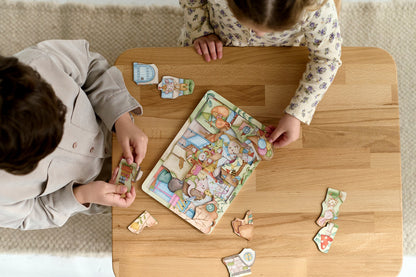 Puzzle en bois pour fête d'anniversaire