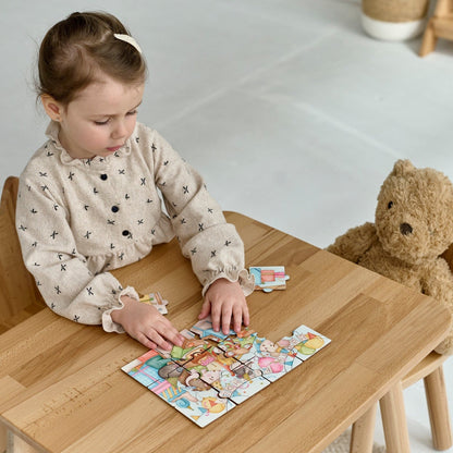 Puzzle en bois pour enfants avec des souris