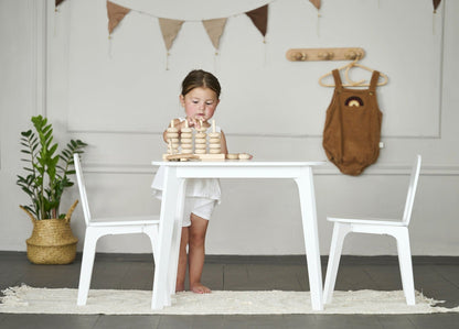 Ensemble table et chaises pour enfants - 7 couleurs
