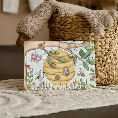 Ensemble de puzzles « Où vivent les abeilles » et « Où vivent les fourmis » 