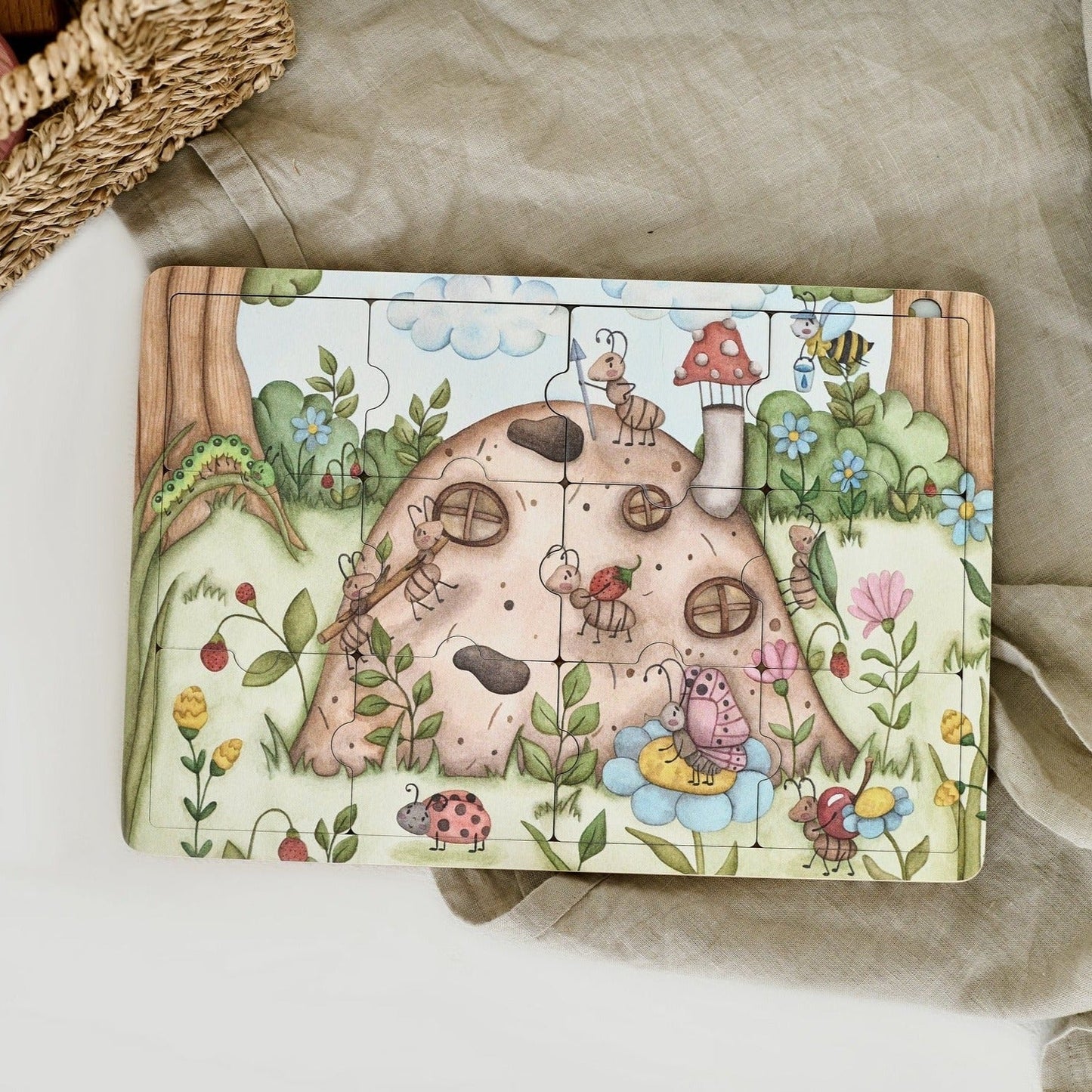 Puzzle en bois « Où vivent les fourmis »