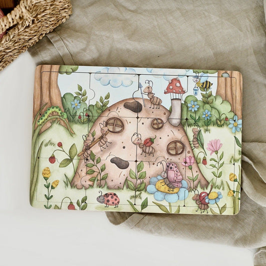 Puzzle en bois « Où vivent les fourmis »