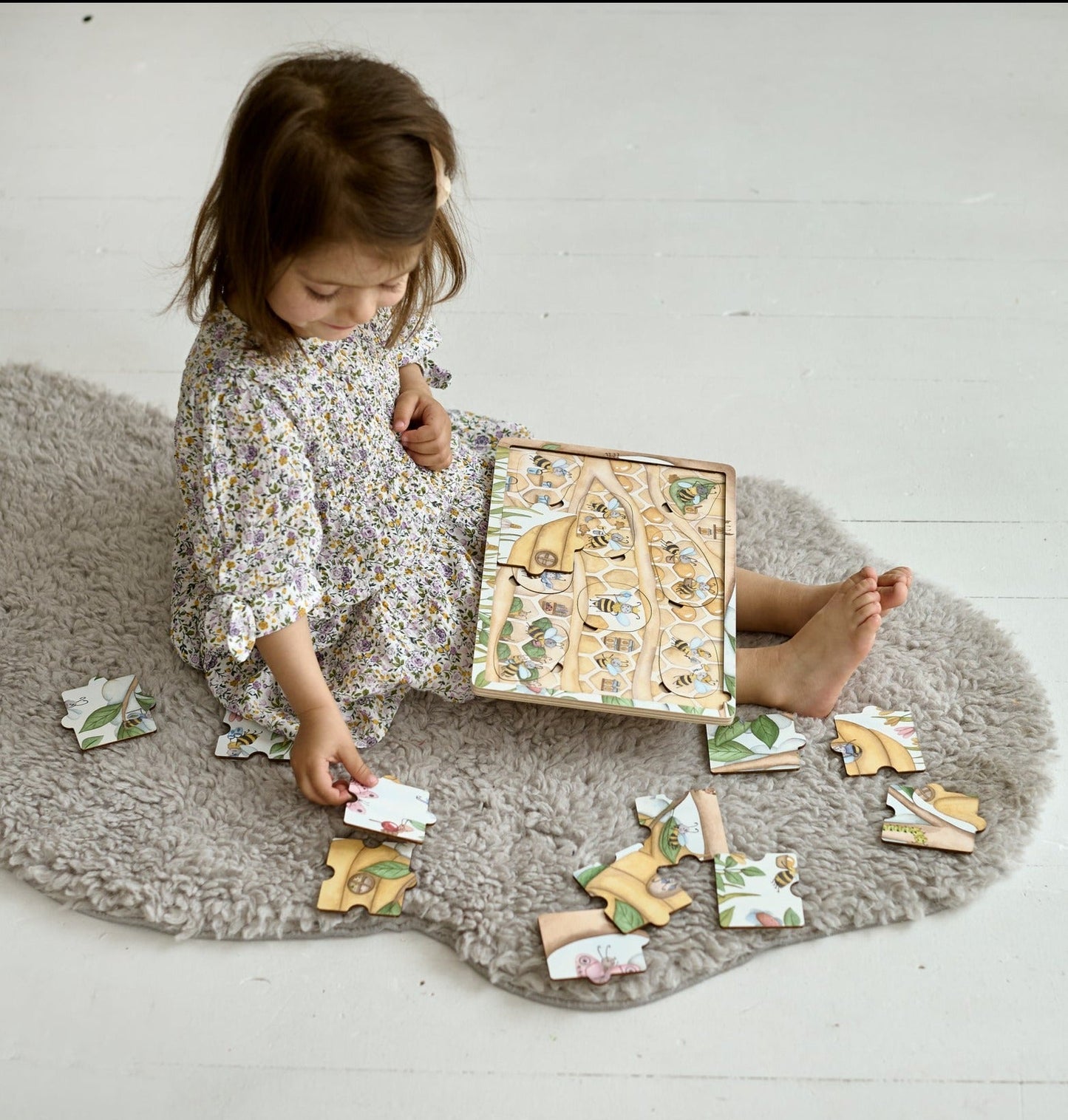 Puzzle en bois « Où vivent les abeilles à miel »