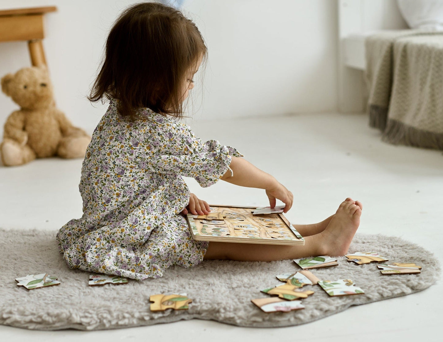 Puzzle en bois « Où vivent les abeilles à miel »