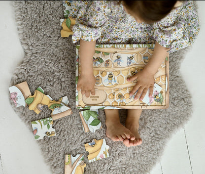 Puzzle en bois « Où vivent les abeilles à miel »