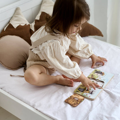 Puzzle en bois de la famille des lièvres