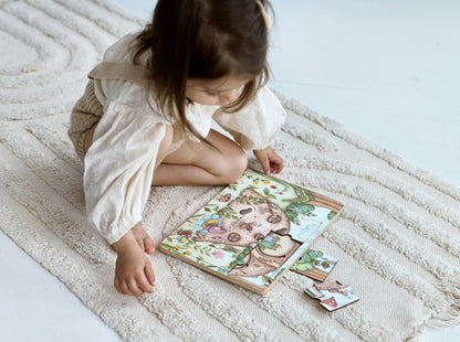 Ensemble de puzzles « Où vivent les abeilles », « Où vivent les fourmis » et « Cycle de vie des insectes » 