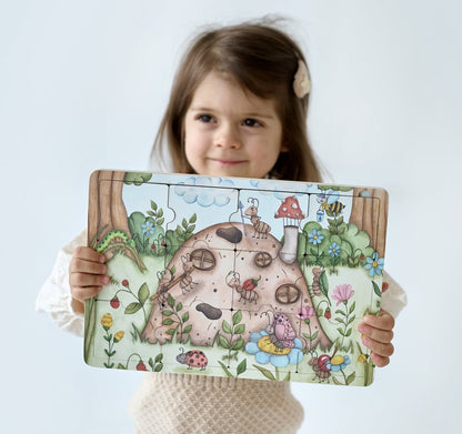 Puzzle en bois « Où vivent les fourmis »