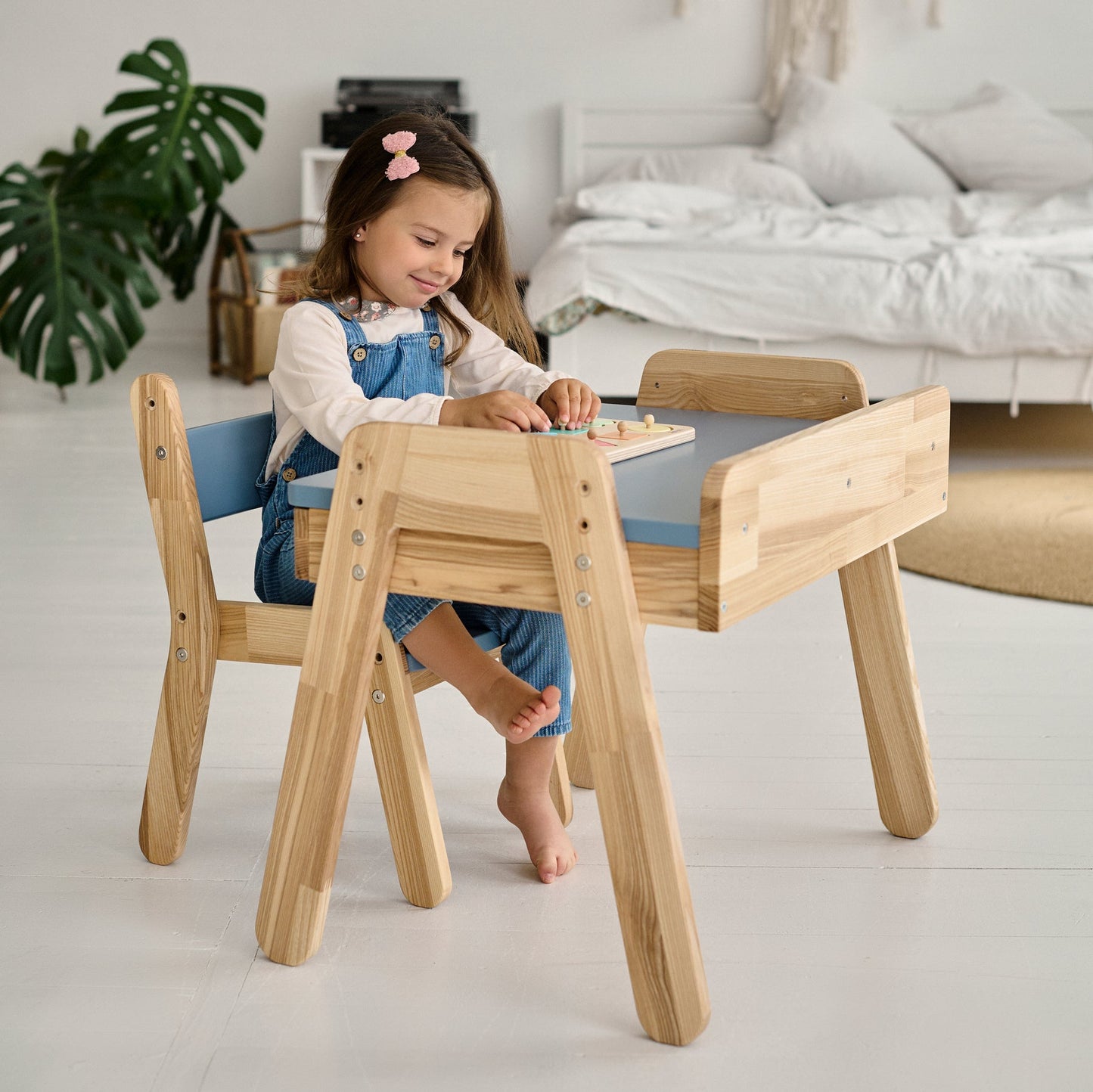 Bureau et chaise pour enfant - Bois de frêne