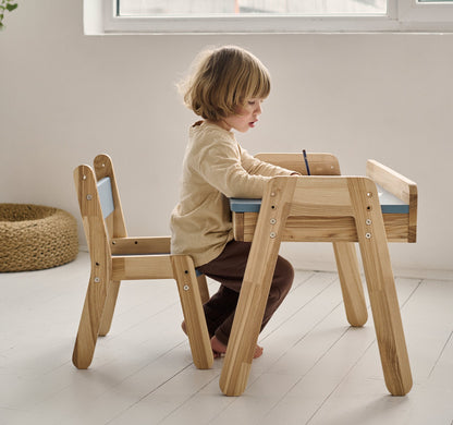 Bureau et chaise pour enfant - Bois de frêne