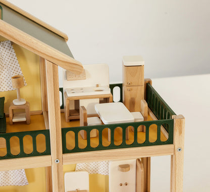 Grande maison de poupée en bois avec meubles