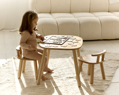 Table enfant en bois - Bois de hêtre