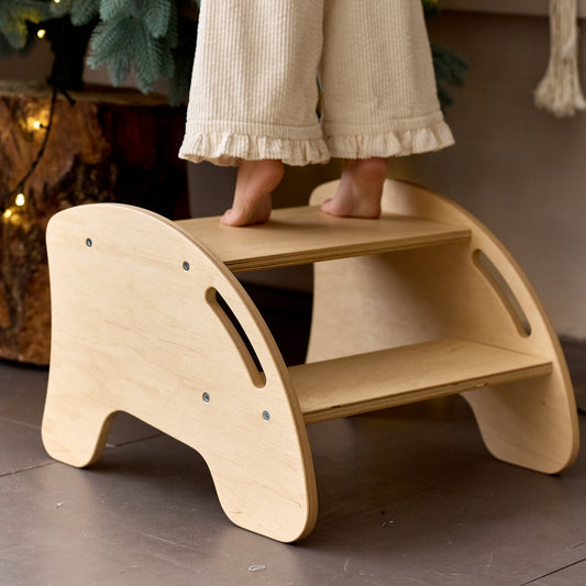 Tabouret escabeau en bois pour enfants