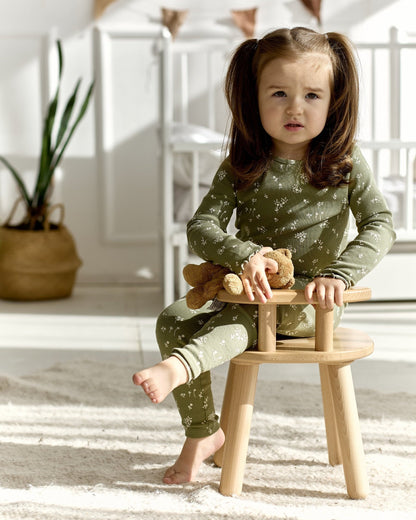 Ensemble table et chaise pour enfant en bois de hêtre