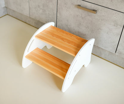 Tabouret escabeau en bois pour enfants