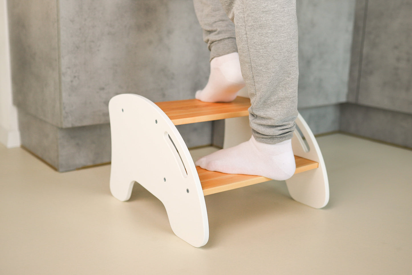 Tabouret escabeau en bois pour enfants