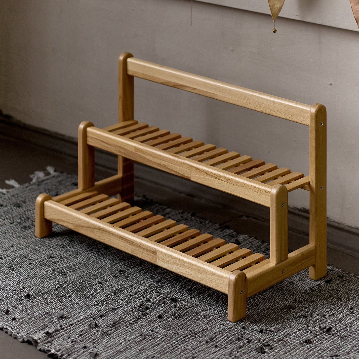 Étagère de sol en bois pour livres et jouets d'enfants