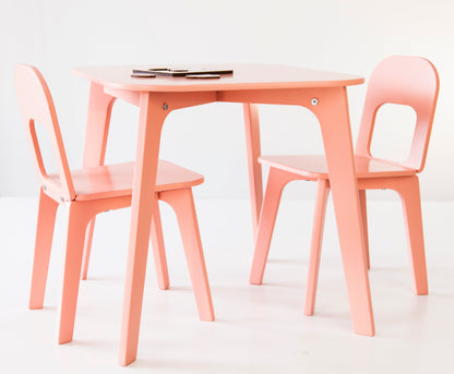 Ensemble table et chaises pour enfants - 7 couleurs