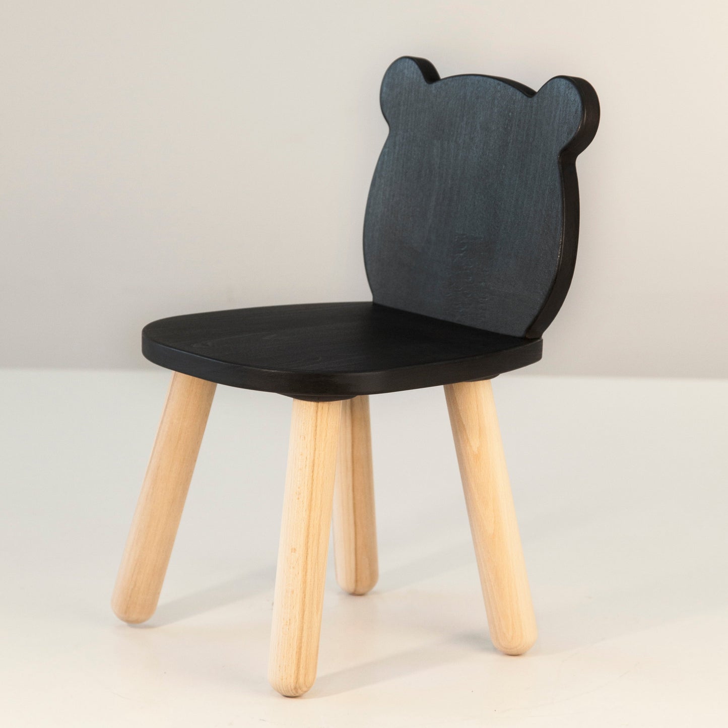 Chaise ours en bois pour tout-petit