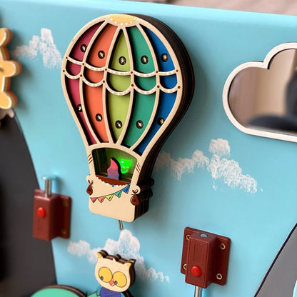 Tableau d'activités pour tout-petits (grand format) 50 x 100 cm