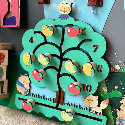 Tableau d'activités pour tout-petits (grand format) 50 x 100 cm