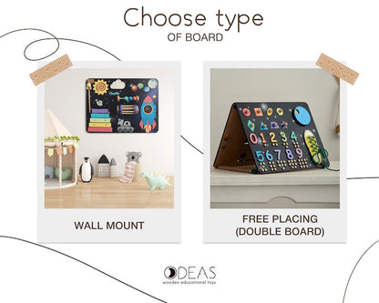 Petit tableau d'activités pour tout-petits 34x44 cm