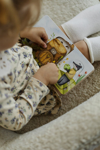 Puzzle en bois de la famille des lièvres