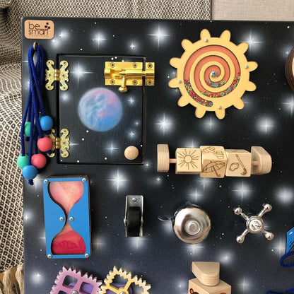 Tableau d'activités pour tout-petits - Voyage spatial