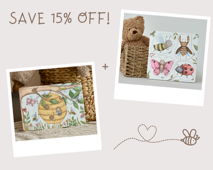 Puzzle en bois « Où vivent les abeilles à miel »